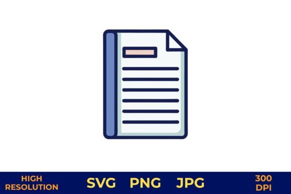 Blank Policy Document Icon Vector Design