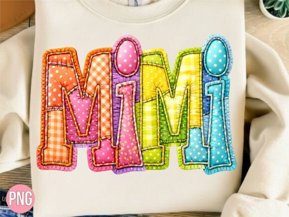 Boho Patchwork Mimi Pattern Font PNG