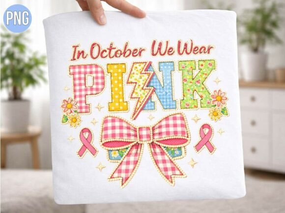 In October We Wear Pink Ribbon Bow PNG: A Strategic Asset for Purpose-Driven Design