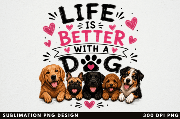 Life is Better with a Dog: A Sublimation Design Guide