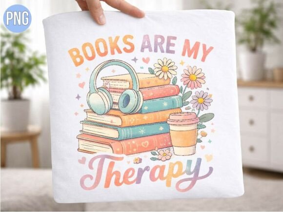 Retro Books Are My Therapy Floral PNG: A Practical Guide for Designers and POD Sellers