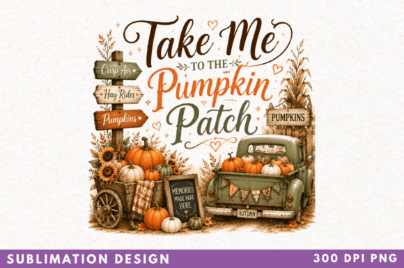 Take Me to the Pumpkin Patch Sublimation