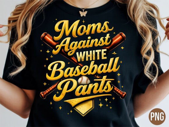 Unlocking Creativity with the Moms Against White Baseball Pants PNG